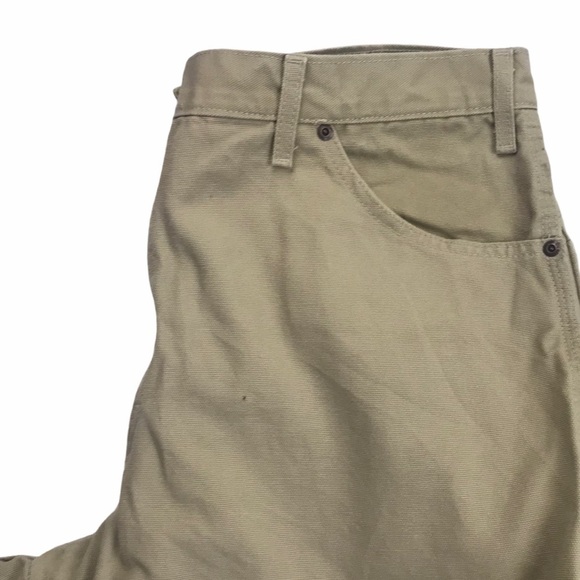 Dickies Canvas Carpenter Cargo Painter Beige Pants - Picture 2 of 10